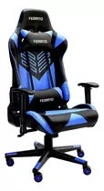 Silla Gamer Ergonomica Giratoria Femmto Ge002-azul Para Escritorio Pc Gaming Reclinable 180° Peso Maximo 150 Kg