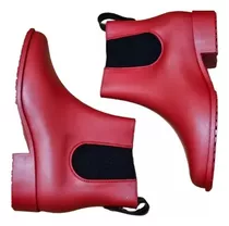 Bota De Lluvia Chelsea Rojo