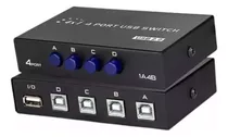 Switch Hub Switcher Abs 4 Portas Usb 2.0 Tipo-b Impressora