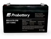 Bateria 6v 7ah Probattery Autitos Juguete Coches Electricos