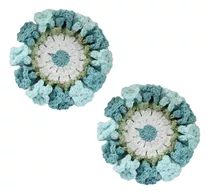 Porta-copos De Crochê 3d Feitos À Mão Flores Suzuran