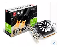 Placa De Video Nvidia Msi Geforce 700 Series Gt730 2gb