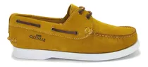 Deckshoes Samello Molegatto Nobuck Camel