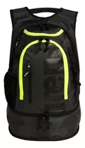 Mochila De Natación Arena Fastpack 3.0 Color Negro Dark Smoke-neon Yellow (101) 40 Litros De Capacidad Óptima Distribución Del Espacio Y Control De La Humedad Deportiva