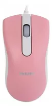 Mouse Philips M101 Cable Usb - Rosa