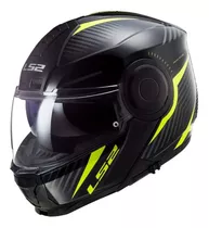 Casco Moto Ls2 Ff902 Scope Skid Negro Amarillo / Pinlock