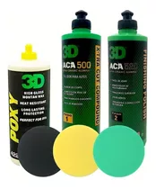 Kit 3d Aca 16oz Pulido + Protección + Pads 5  - 3d