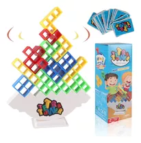 Jogo Toy Balance Agility Memory Tetra Tower Encaixe A