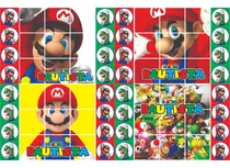 30 Tateti Personalizado Con Imán - Mario Bros Souvenir