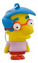 Pen Drive Milhouse Simpson 8gb Multilaser 10mb/3mb Pd075 Cor Amarelo Simpsons