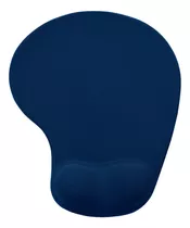 Mouse Pad Ergonômico Apoio Punho Silicone Home Office Cor Azul-escuro