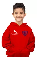Buzo Canguro Para Niño De San Lorenzo - Soy Cuervo - Futbol