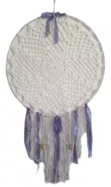 Atrapasueños Mandala Tejido Crochet Artesanal Hilo 35 Cm 
