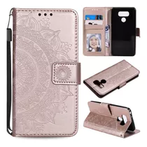 Para LG G6 Flip Tpu + Funda De Piel Sintética