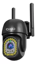 Cámara De Seguridad  Qigo Qs43 Smart Home Con Resolución De 3mp Visión Nocturna Incluida Negra