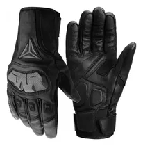 Guantes Táctiles Y Tácticos De Cuero Invierno Motowolf 0305b