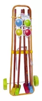 Juego Croquet De Madera Con Carro -  Adeleste