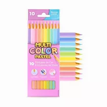 Lápis De Cor Multicolor Faber-castell Pastel 10 Cores 12 Cx 