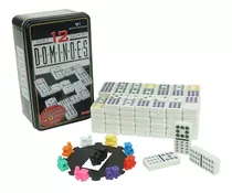Domino Mexicano 91 Peças Com 9 Trens Para Até 9 Jogadores