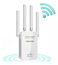 Repetidor Wifi 2800m 4 Antenas Amplificador De Sinal