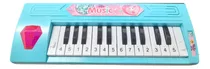 Organeta Teclado Piano Juguete Niños Con Luces Color Azul 1.5