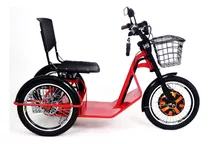 Triciclo Elétrico Smart Brasil 800w Sem Amortecedor Vermelho