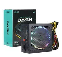 Fonte Gamer Dash 400w Preto Com Fan Led Rgb - Vfg400wpr