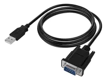 Cable Adaptador Usb 2.0 A Serial Rs-232 Db9 Negro