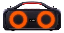 Parlante Bluetooth Rgb X Viex Blast X6 Ipx5 Radio Fm 30w Color Negro