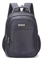 Mochila De Costas Executiva P/ Notebook Impermeável Cabo Aço Cor Preto Desenho Do Tecido Liso