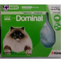 Pipeta Dominal Gato +4kg Pulgas Y Garrapatas 