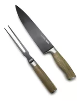 Cuchillo + Tenedor Wayu Premium