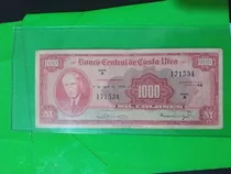 Billete 1000 Banco Central De Costa Rica 7 De Abril 1970.