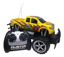 Carro Infantil De Controle Remoto Giant Four Wheeler Pickup Cor Amarelo