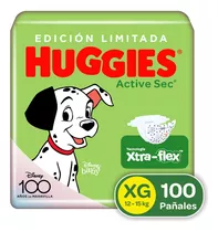 Pañales Huggies Activ Sec4 100u - Unidad  Género Sin Género Tamaño Extra Grande (xg)