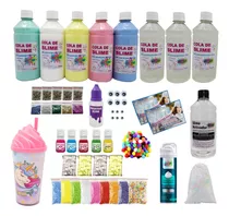 Kit Completo Grande Fazer Slime + 1 Cola Transparente Extra