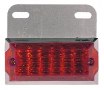 Faro Lateral Universal 12v 12 Led Rojo C/soporte