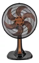 Ventilador De Mesa Ventisol Ventilador De Mesa Turbo Vom50 Turbo Negro Con 6 Aspas Color  Bronce, 30 cm De Diámetro 60 Hz 220 v