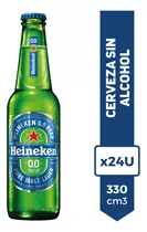 Cerveza Heineken Sin Alcohol 0.0% Porron 330ml Pack X24