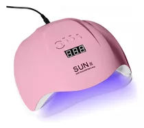 Cabine Uv Led 54w 36 Leds Sun X Unhas Gel Fibra Vidro Bivolt Cor Rosa 110v/220v