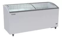 Congelador Con Puerta De Cristal Curvo Metalfrio Chc600 Paletero Color Blanco