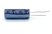 Kit C/10 Pçs - Capacitor El. 4700uf 16v Radial 105º 13x35mm