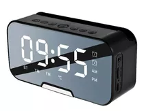 Reloj Despertador Digital Led Con Bocina Bluetooth Y Radiofm