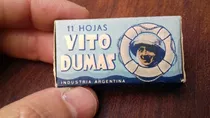 Antigua Caja De Hojitas De Afeitar Vito Dumas X 10 Hojas 