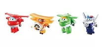 Super Wings - Paquete De 4 Transform-a-robots De 2  Jett, Pa