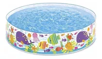 Piscina Estructural Redondo Intex 56452 Con Capacidad De 958 Litros De 183cm De Diámetro  Multicolor Diseño Marino