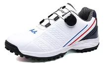 Los Zapatos De Golf Con Botones Giratorios Para Hombres Y Mu