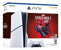 Consola Playstation 5 Slim Disco Spiderman - Ps5 1 Control Color Blanco