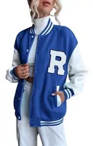 Jaqueta Bomber Oversized College Varsity Corta Vento