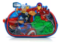 Cartuchera Un Cierre Avengers 3d De Cresko Sp864 Color Multicolor